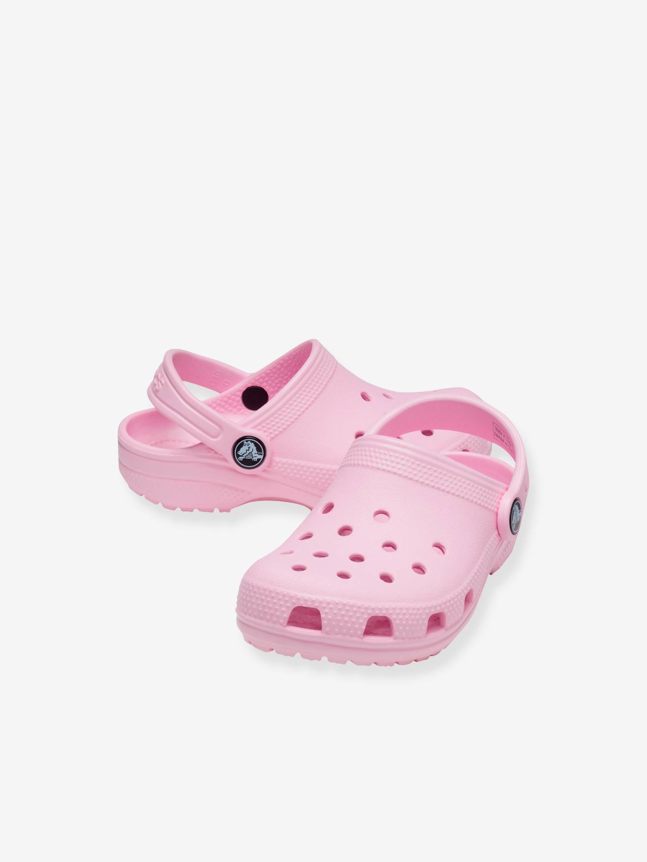 Tamancos Baby Classic Clog T CROCS™ amarelo claro lisos
