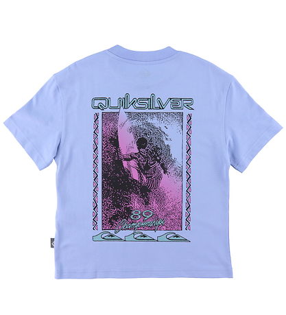 QuikSølver T-shirt - Back Flash SS - Lyseblå