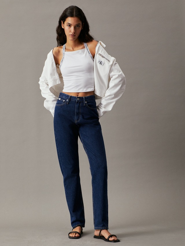 Calvin Klein Jeans Spaghettitop »LOGO ELASTIC STRAPPY TOP« mit Logoschriftzug