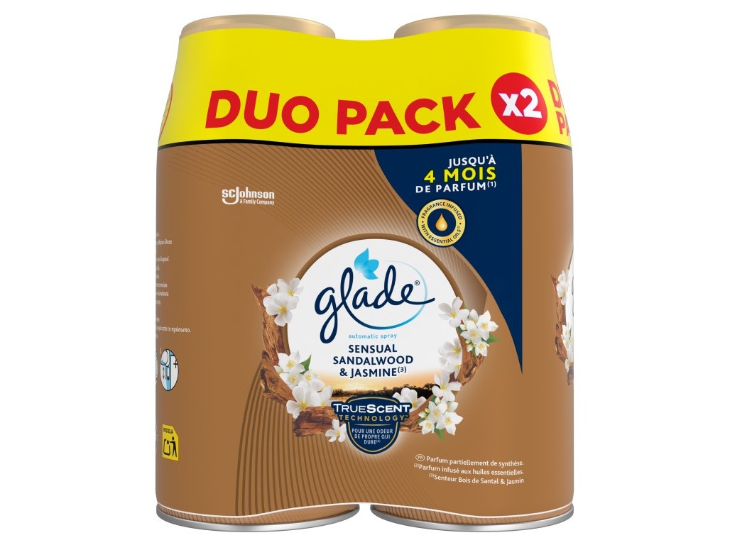 AMBIENTADOR AUTOMATIC GLADE RECARGA SANDALWOOD 2X269ML