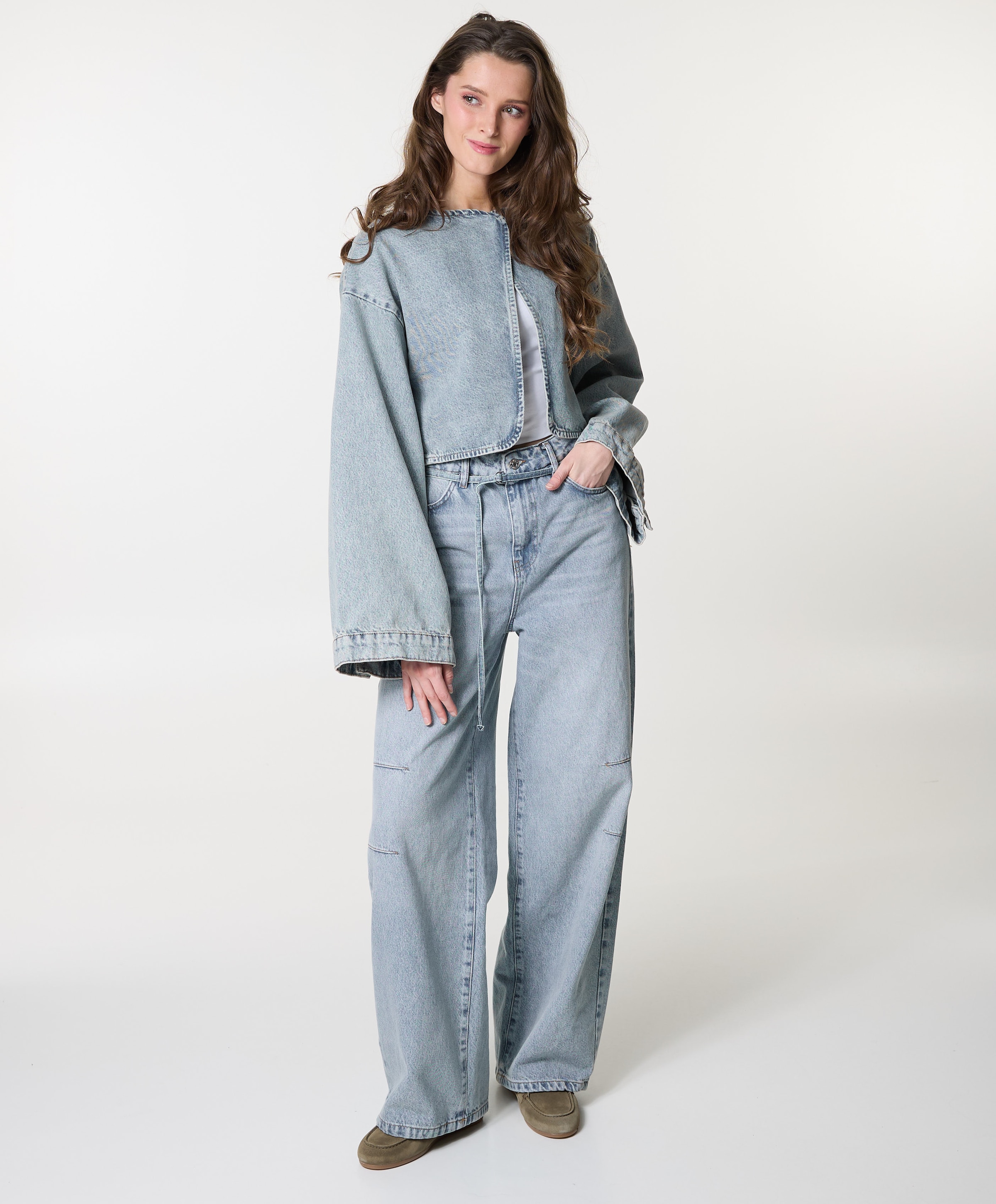Club L'Avenir Dames blouse blauw