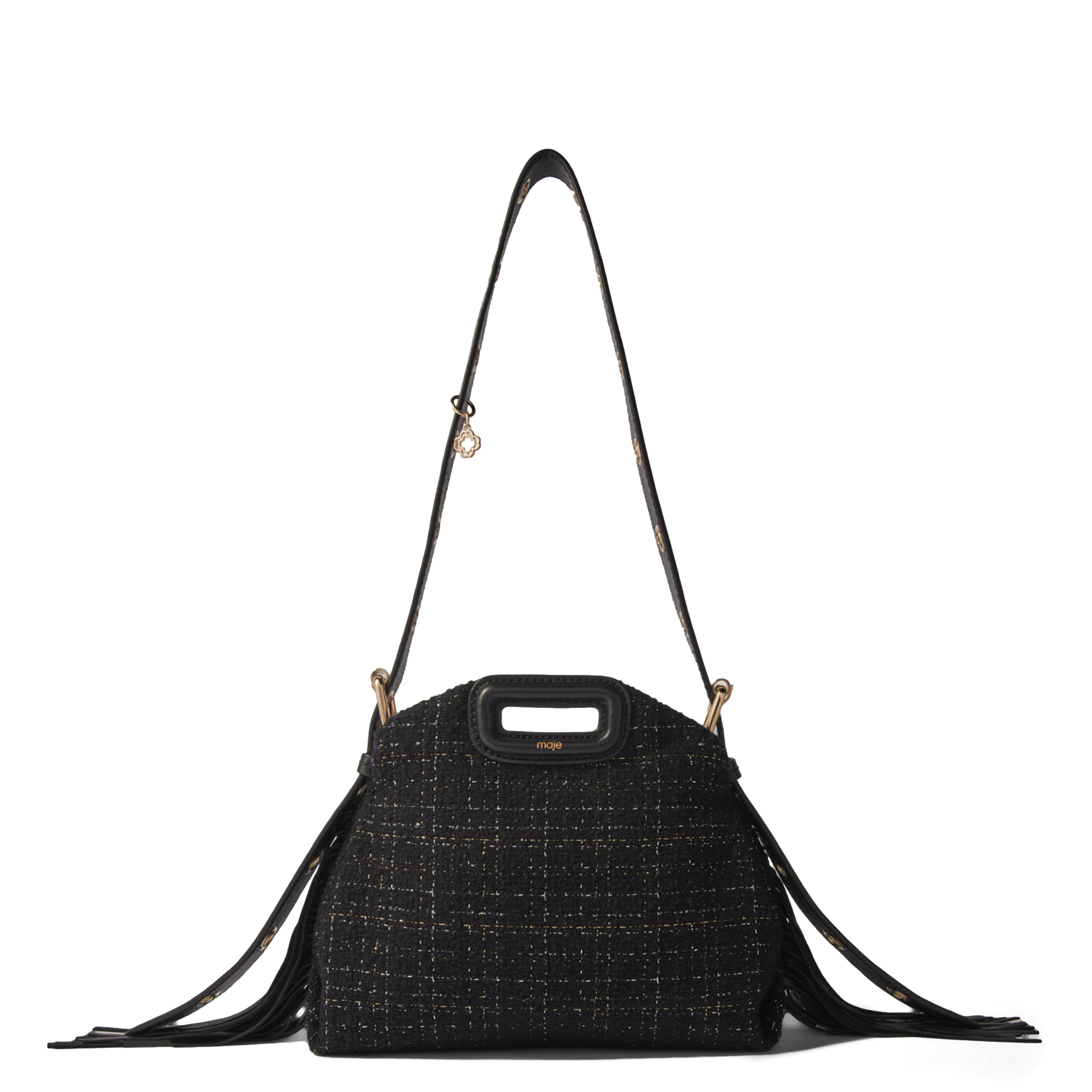 MISS M MINI - Sac porté épaule en cuir mélangé | Noir