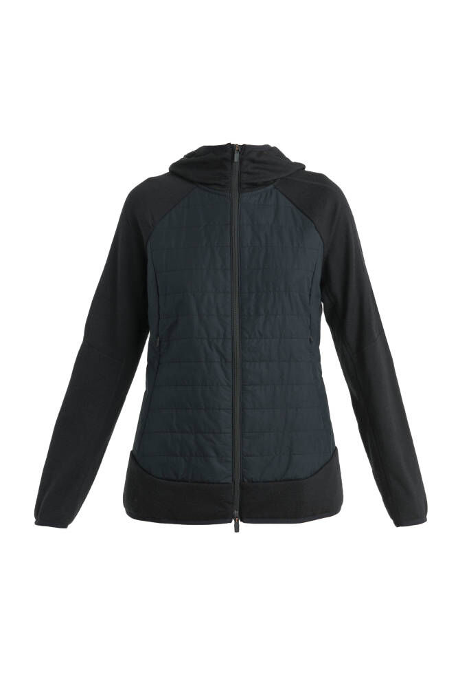 Icebreaker| Damen Wolljacke QUANTUM HYBRID LS ZIP HOODIE