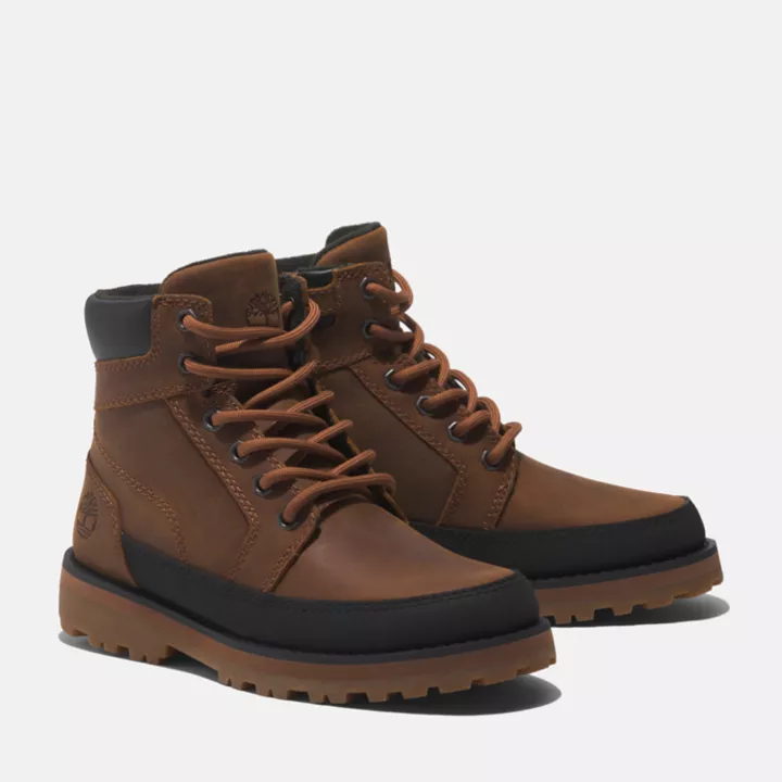 Bota infantil Courma Kid de 6 polegadas na cor marrom