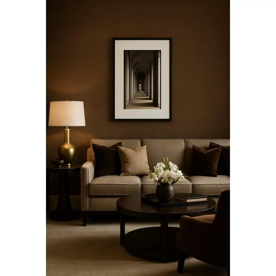 Dutch Wallcoverings Vliesbehang Linen & Textures uni - goud - 10,05m x 53cm