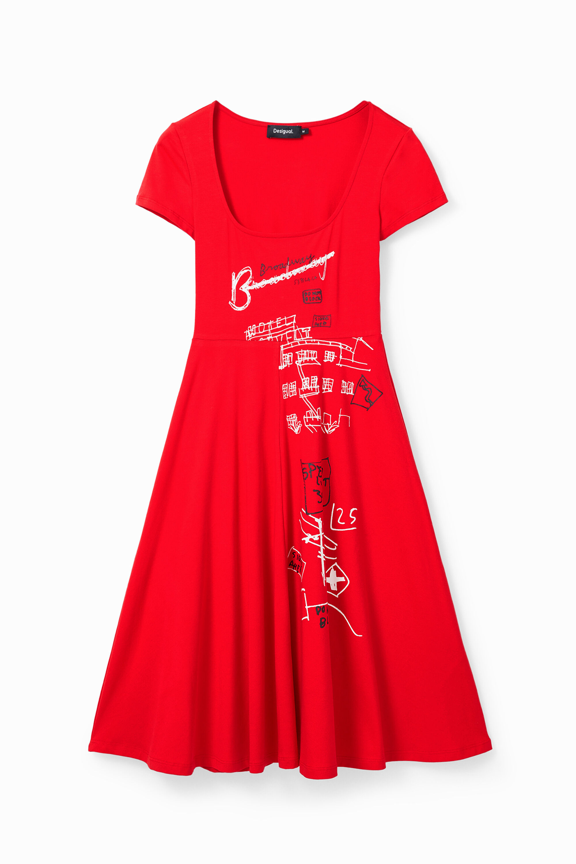 Robe courte arty