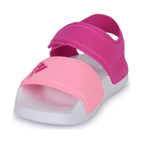 Adidas Sportswear - ADILETTE SANDAL K - Rose / Blanc