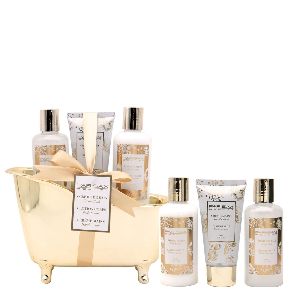 Parisax Baignoire Dorée Coffret Soin