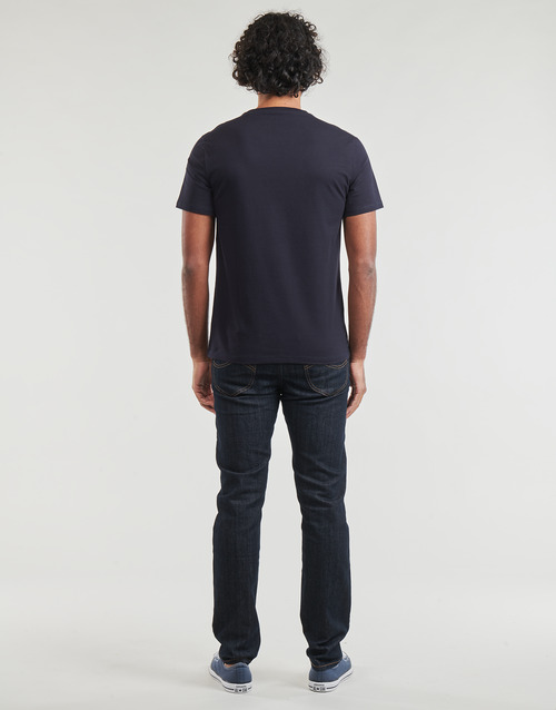 Guess - SS CN VERTICAL GUESS TEE - Marine