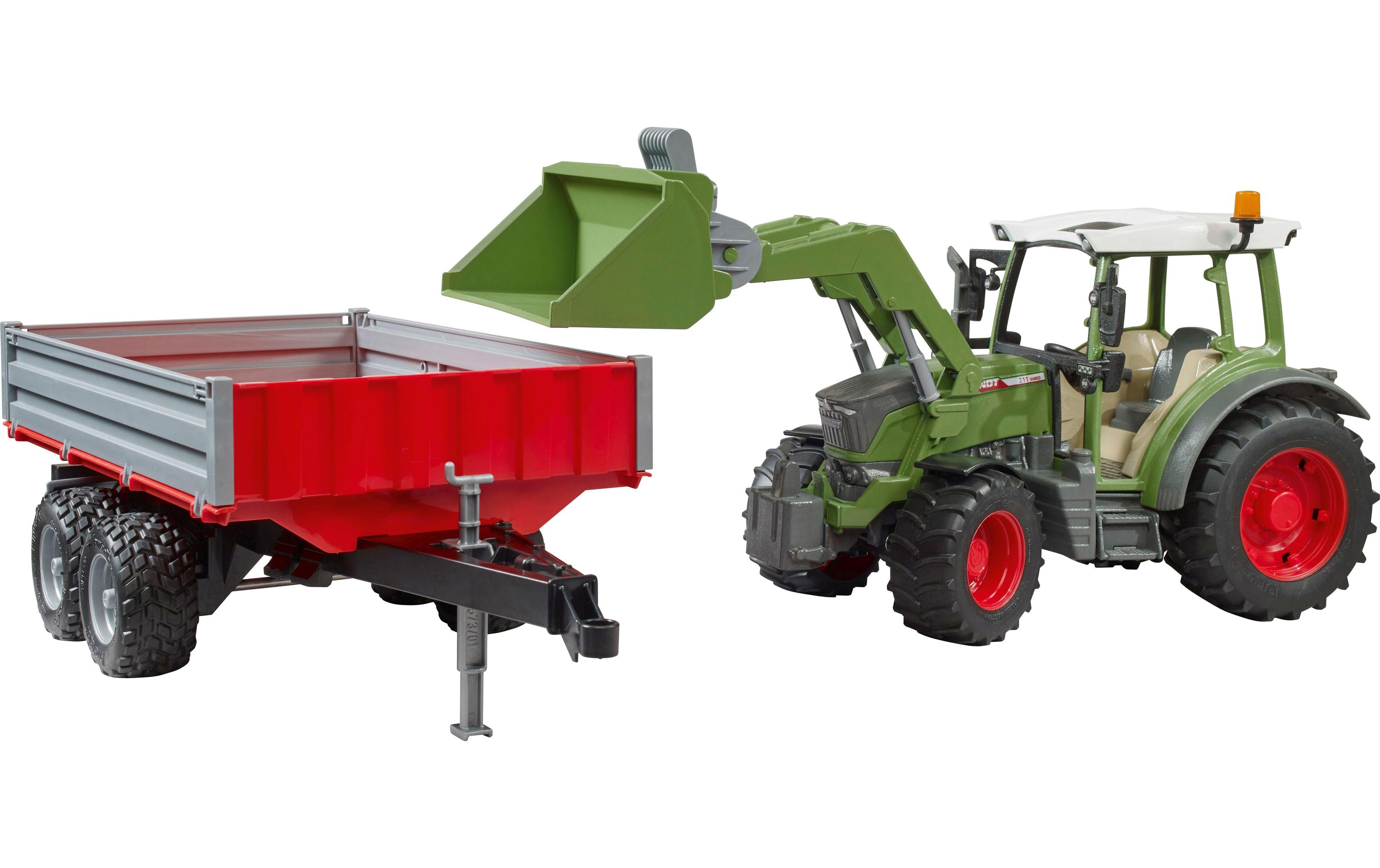 Track Builder Fendt Vario 211 mit FrontladerSpielzeug-Traktor