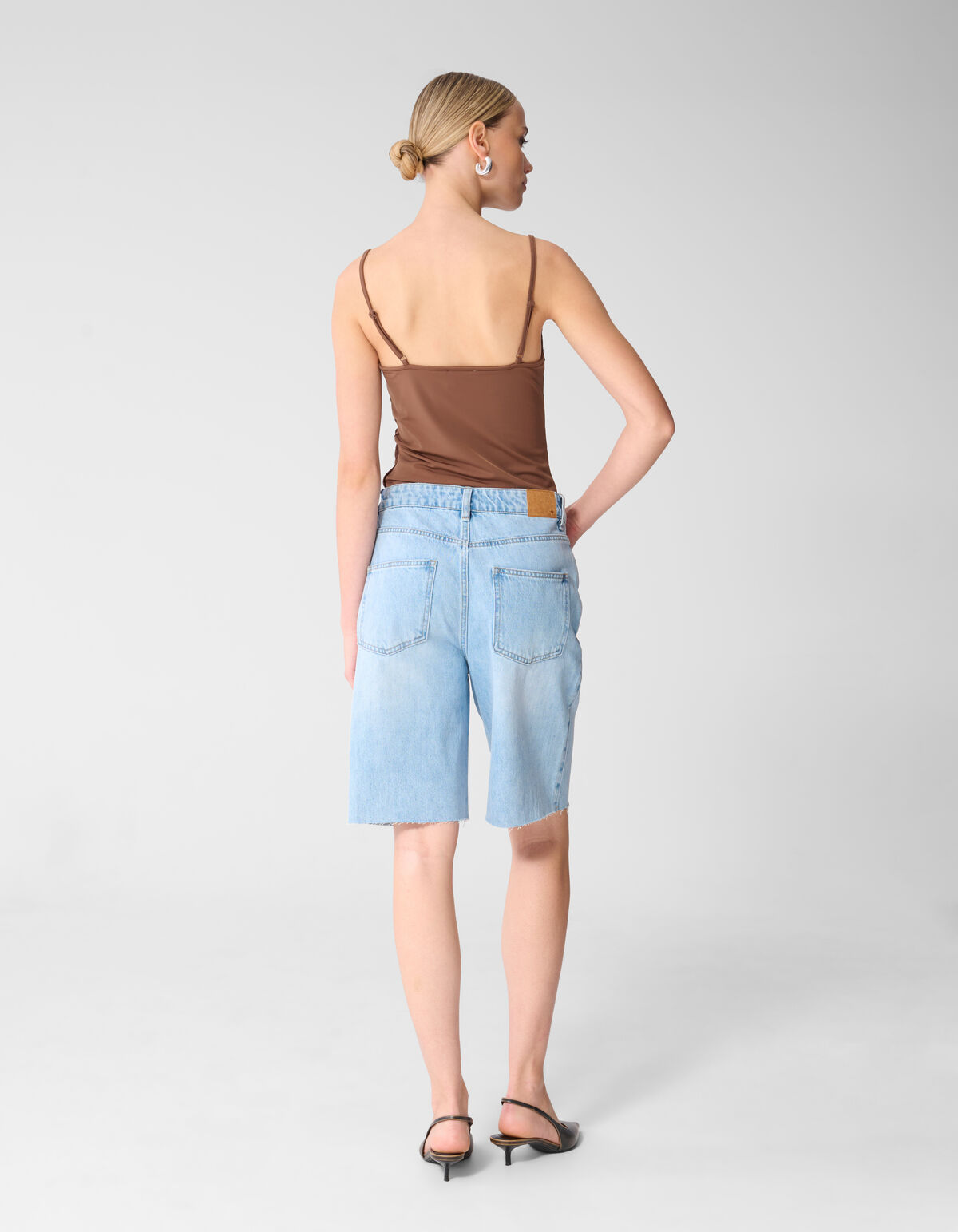 Lace Mix Singlet Bruin