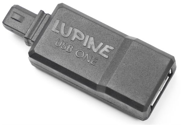 USB ONE Steckverbinder für LUPINE-Akkus  schwarz  USB zu USB-C