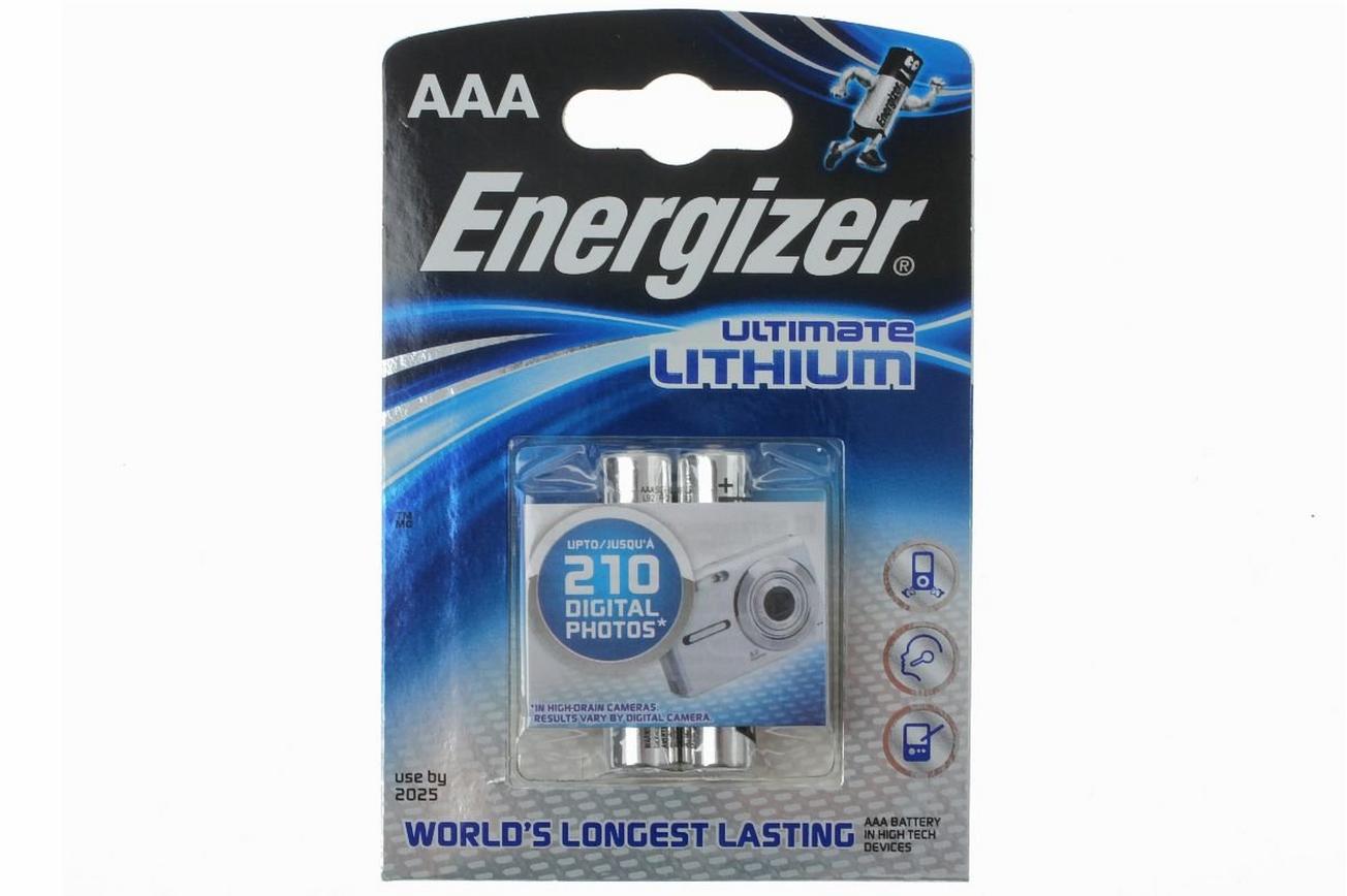 Energizer Lithiumbatterij AAA (Mini-Penlite)