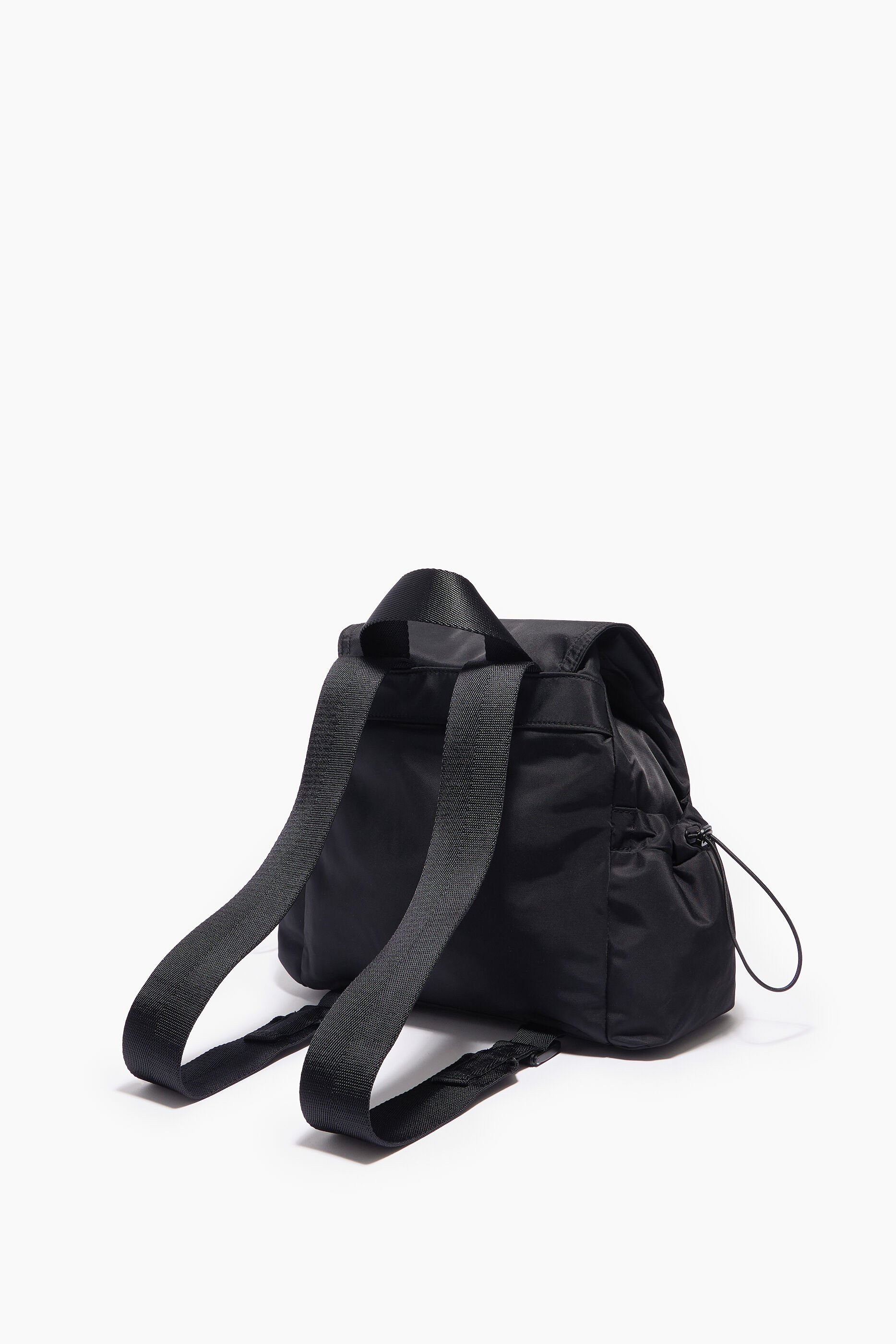 Mochila média de nylon preta