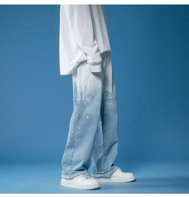 POSI - Ombre wijde jeans