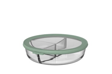 Cirqula glazen meal prep tray met 3 vakken 1000 ml – Nordic sage