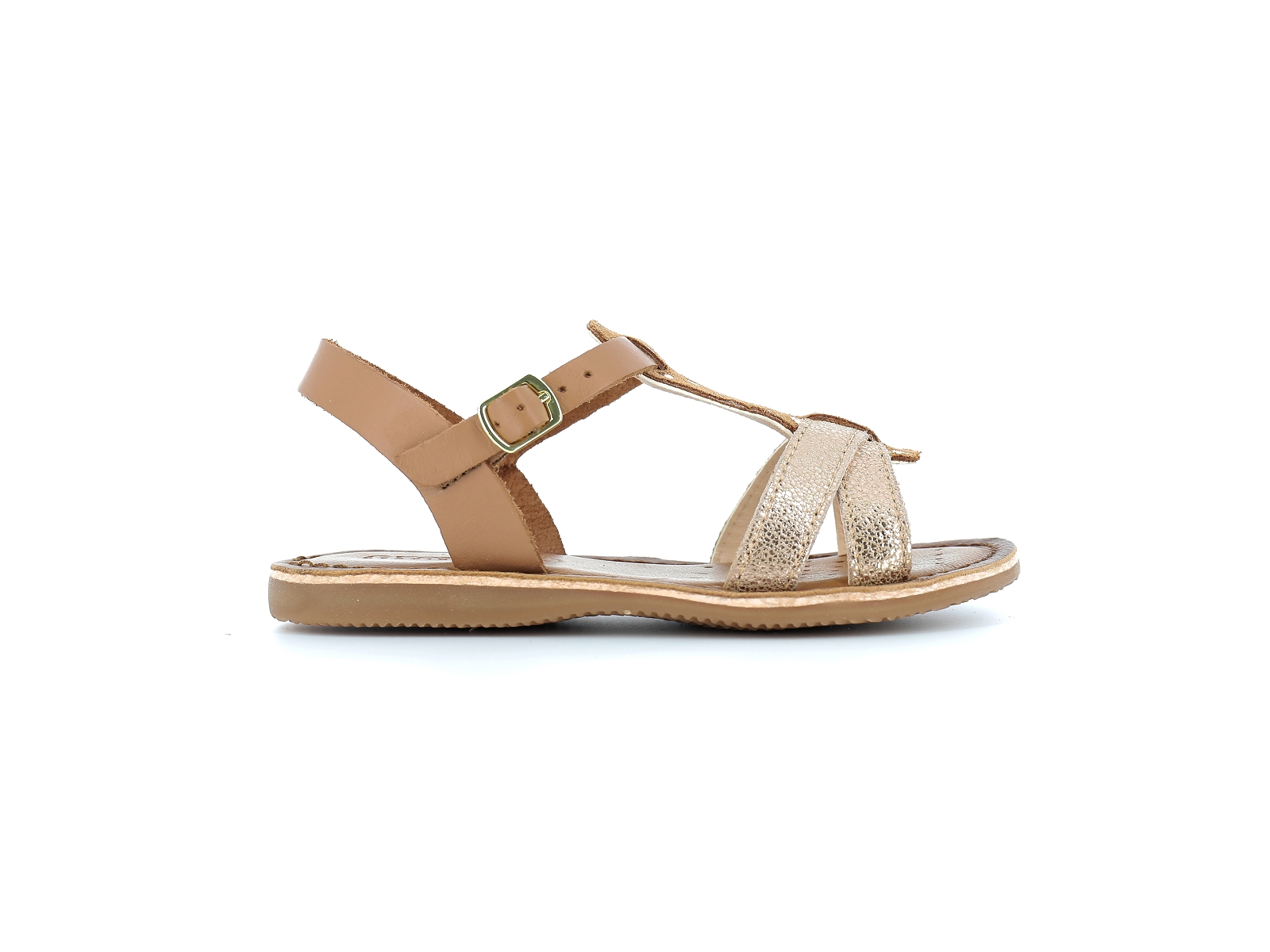 Geox-J EOLIE GIRL J45BSE Matières combinées Miel or