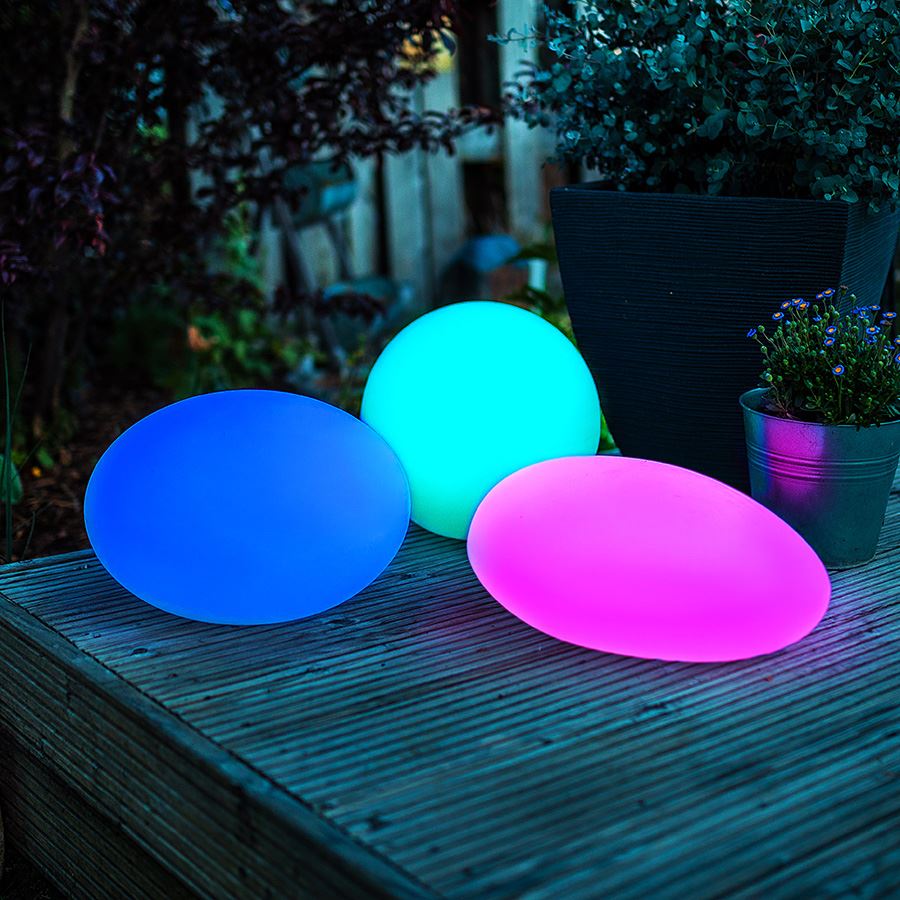 Solar-LED-Gartenleuchte Kugel 30cm
