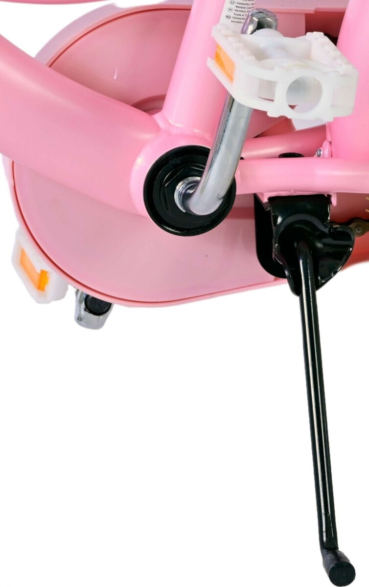 Volare - Børnecykel Med Støttehjul - 16'' Tommer - Blomster - Pink