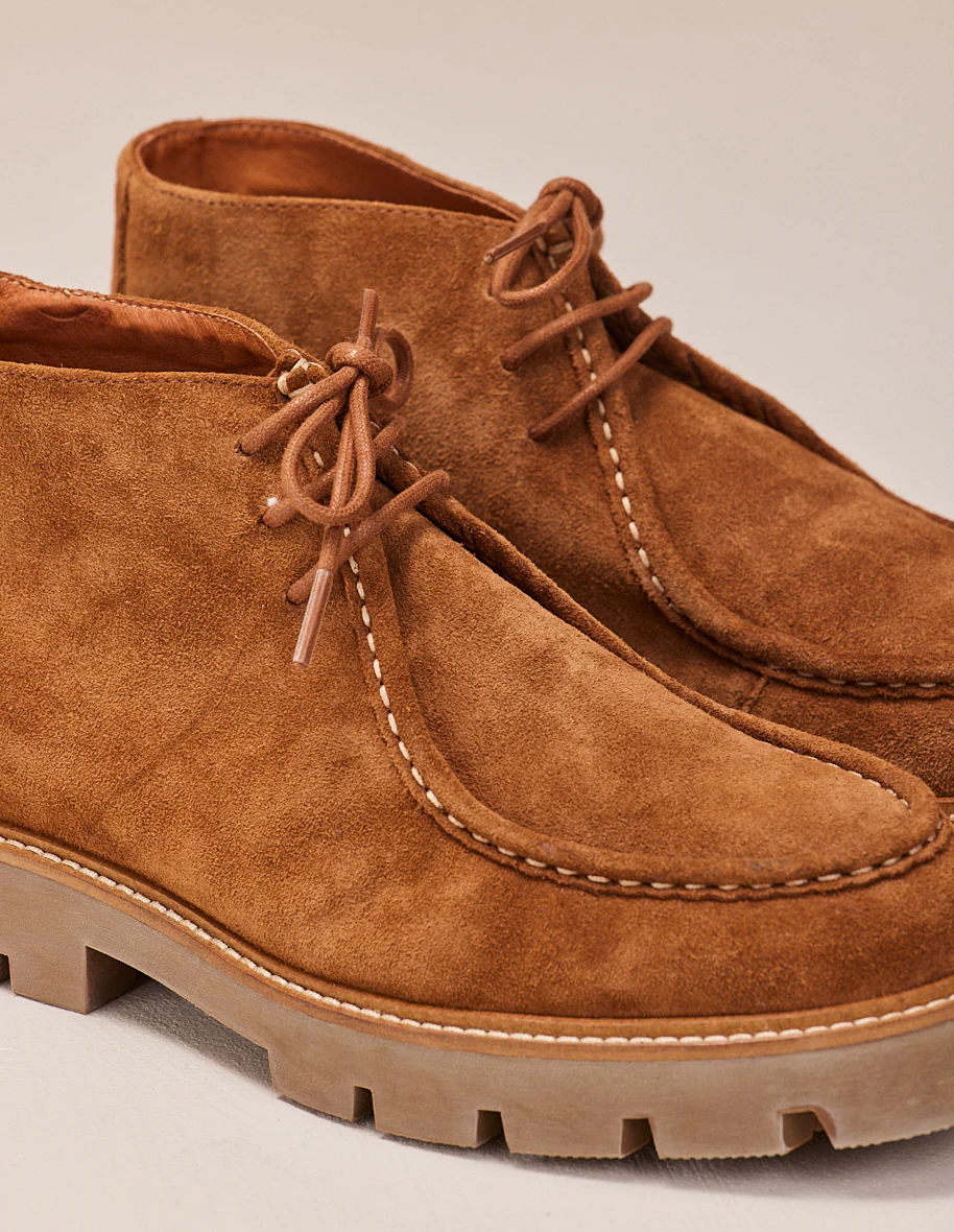 Bottines Grégoire - Suède cognac