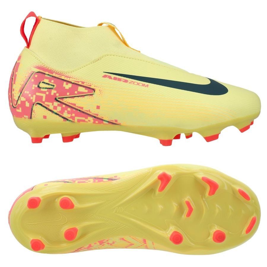 Nike Air Zoom Mercurial Superfly 10 Academy MG Mbappé Personal Edition - Orange/Bleu Enfant