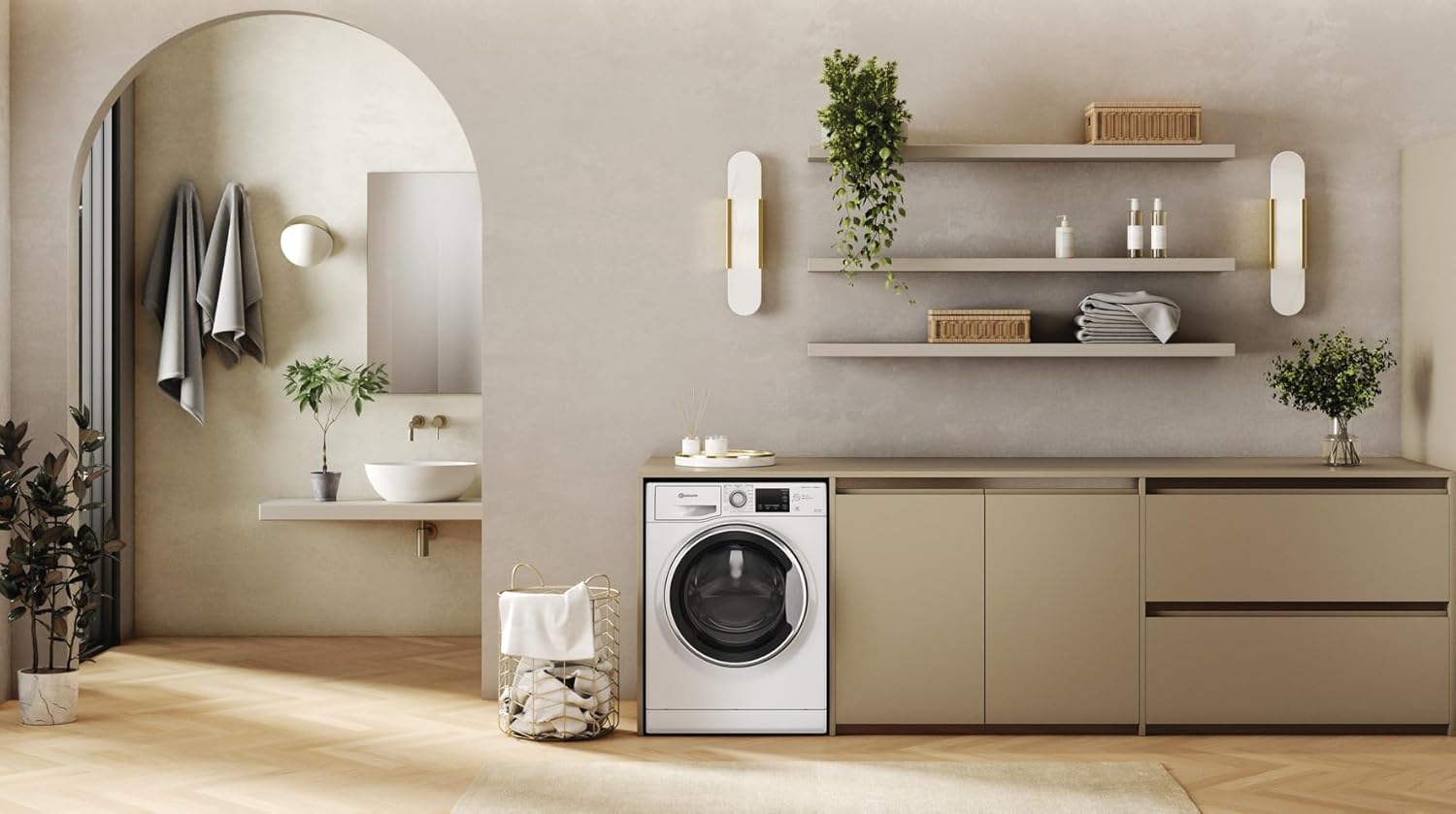 Bauknecht WATK Sense 9614 C Waschtrockner (9/6 kg)/ Active Care Color+/ Dynamic Inverter-Motor/Antiflecken-Programm/Anti-Allergie-Programm/Kurz 30'/ Waschen & Trocknen XL & Trocknen Mix
