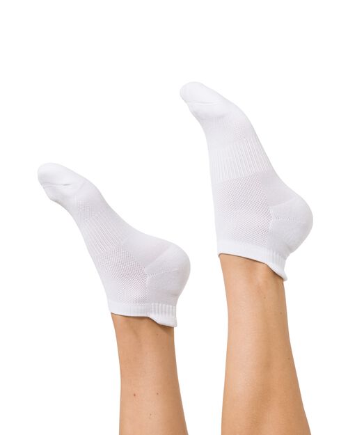 2 paires de chaussettes de sport femme blanc