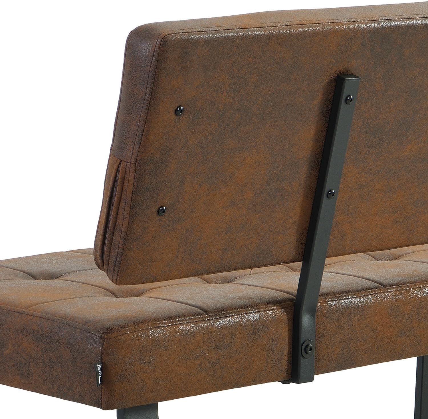 B&D home® Eckbank AKA – Esszimmerbank mit Lehne, beidseitig montierbar (Links/rechts), Kaltschaum-Polsterung, platzsparend, für Esszimmer, Küche & Flur, ca. 176 x 140 cm