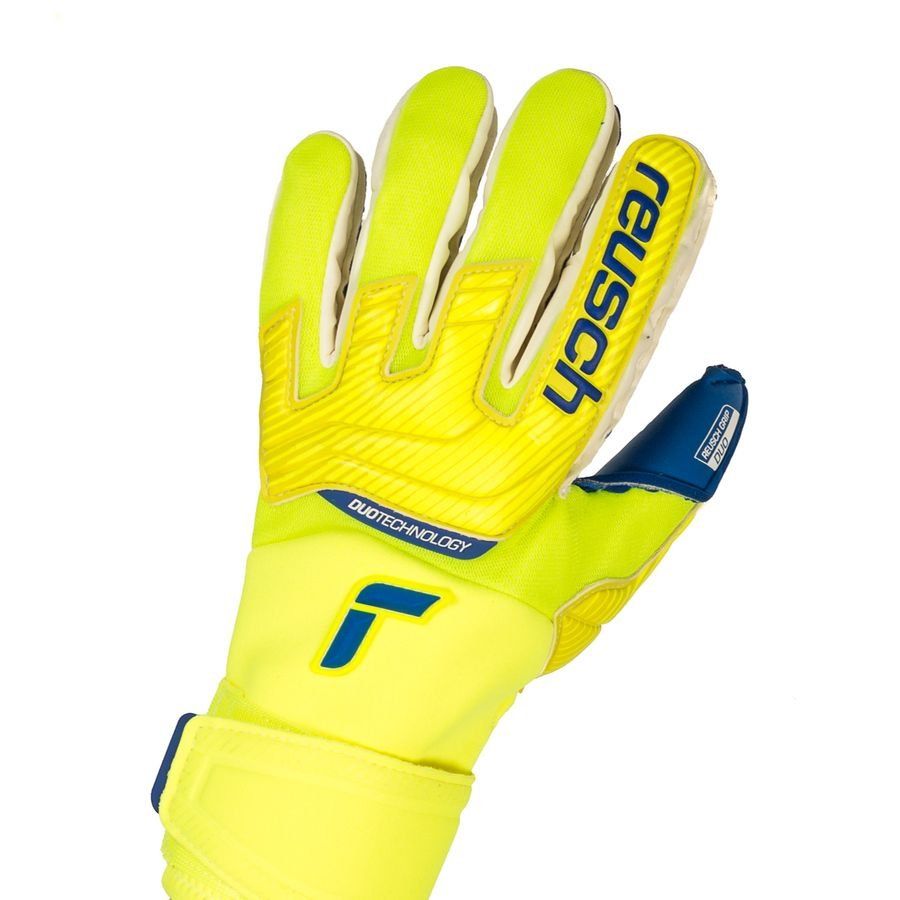 Reusch Gants de Gardien Attrakt Duo - Jaune/Bleu