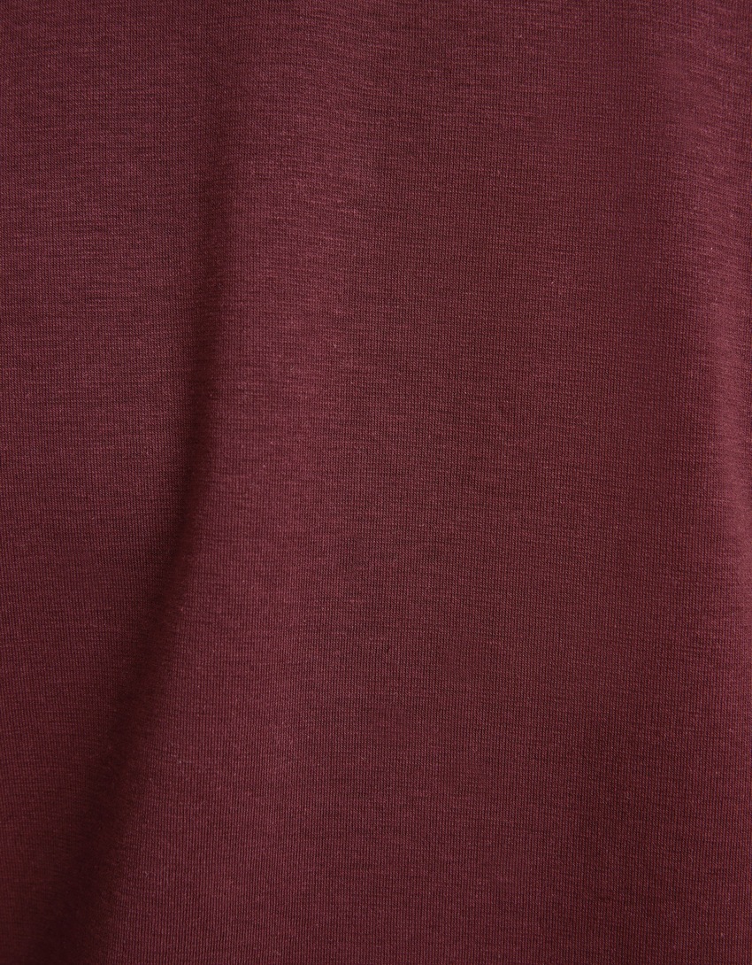 Camiseta de malha interlock de manga curta
