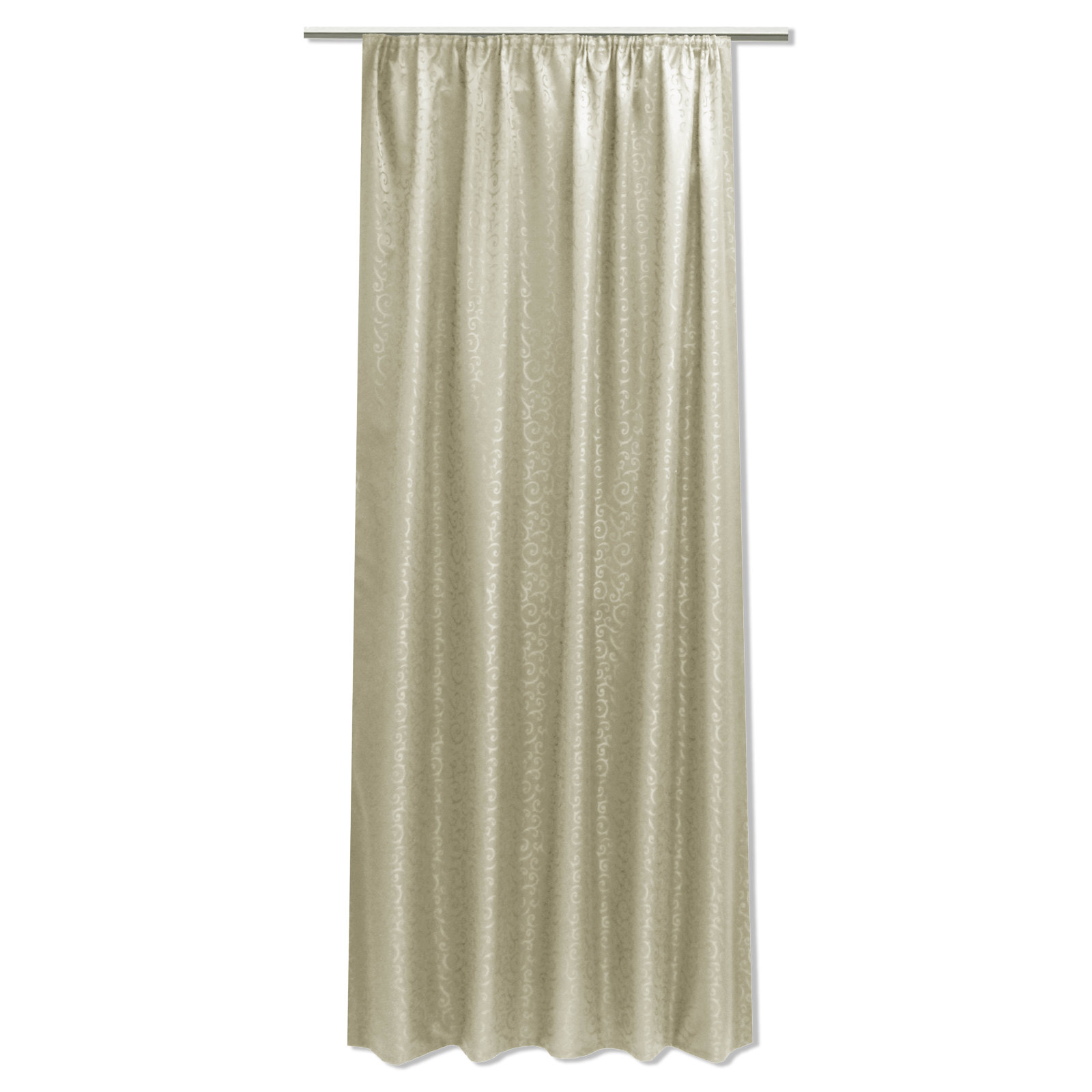 homara Vorhang - taupe - Jacquard - 140x245 cm