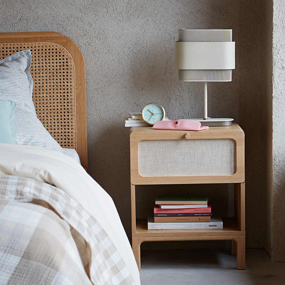 LA REDOUTE INTERIEURS<br>Candeeiro de mesa duplo de metal, Leila