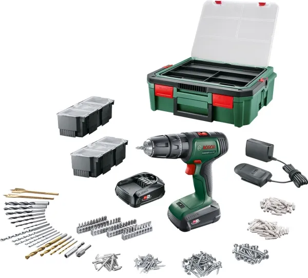 Bosch AKKUSLAGBOREMASKINE 18V 2X1,5AH S-BOX