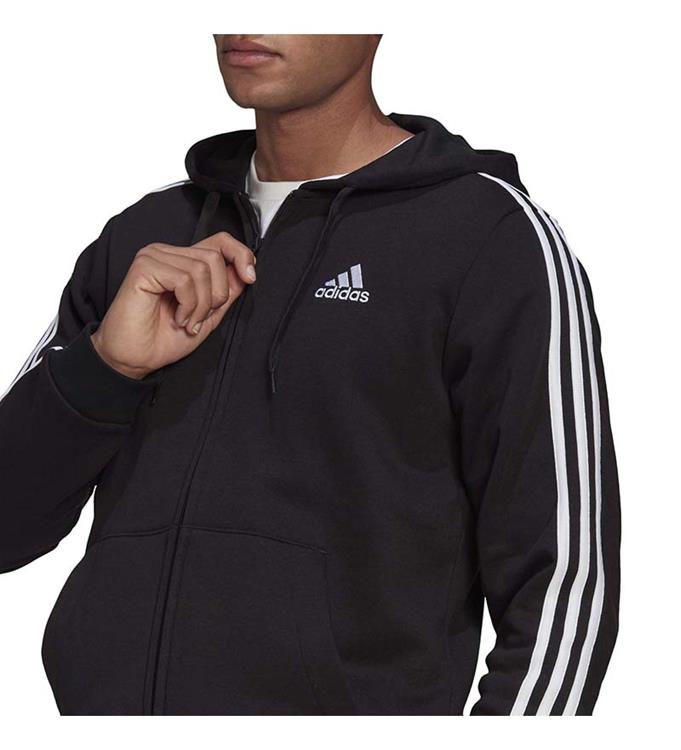 adidas Men Essentials Fleece 3-Stripes Hoodie