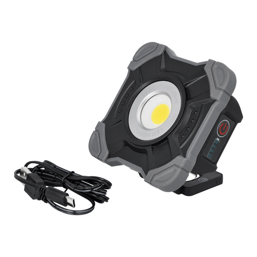 Oppladbar arbeidslampe LED 1000 lm 10 W IP54