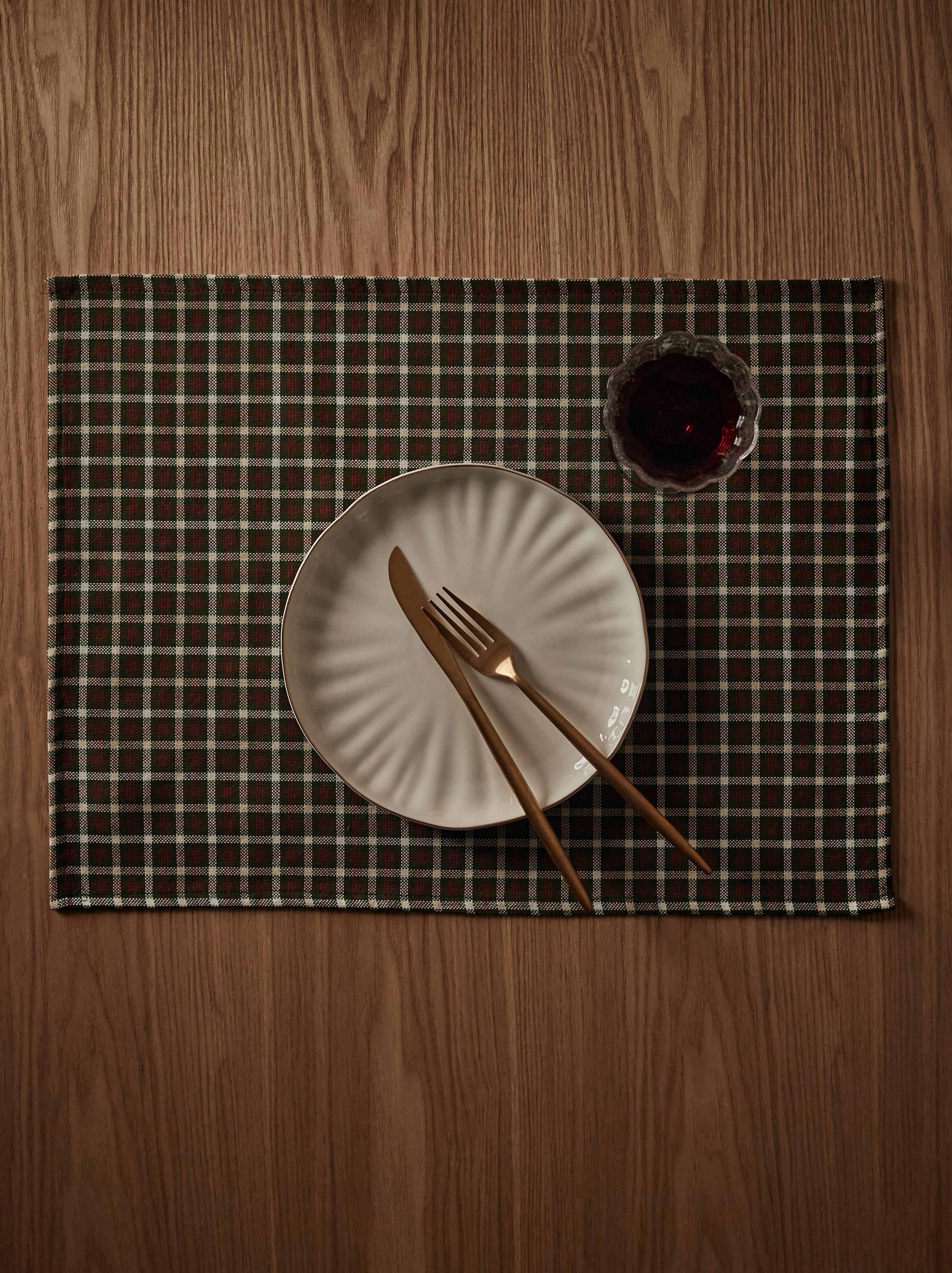 Katoenen placemats Ulla, 2-delig