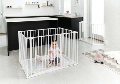 BabyDan Square Lekegrind 105x72x71, Hvit