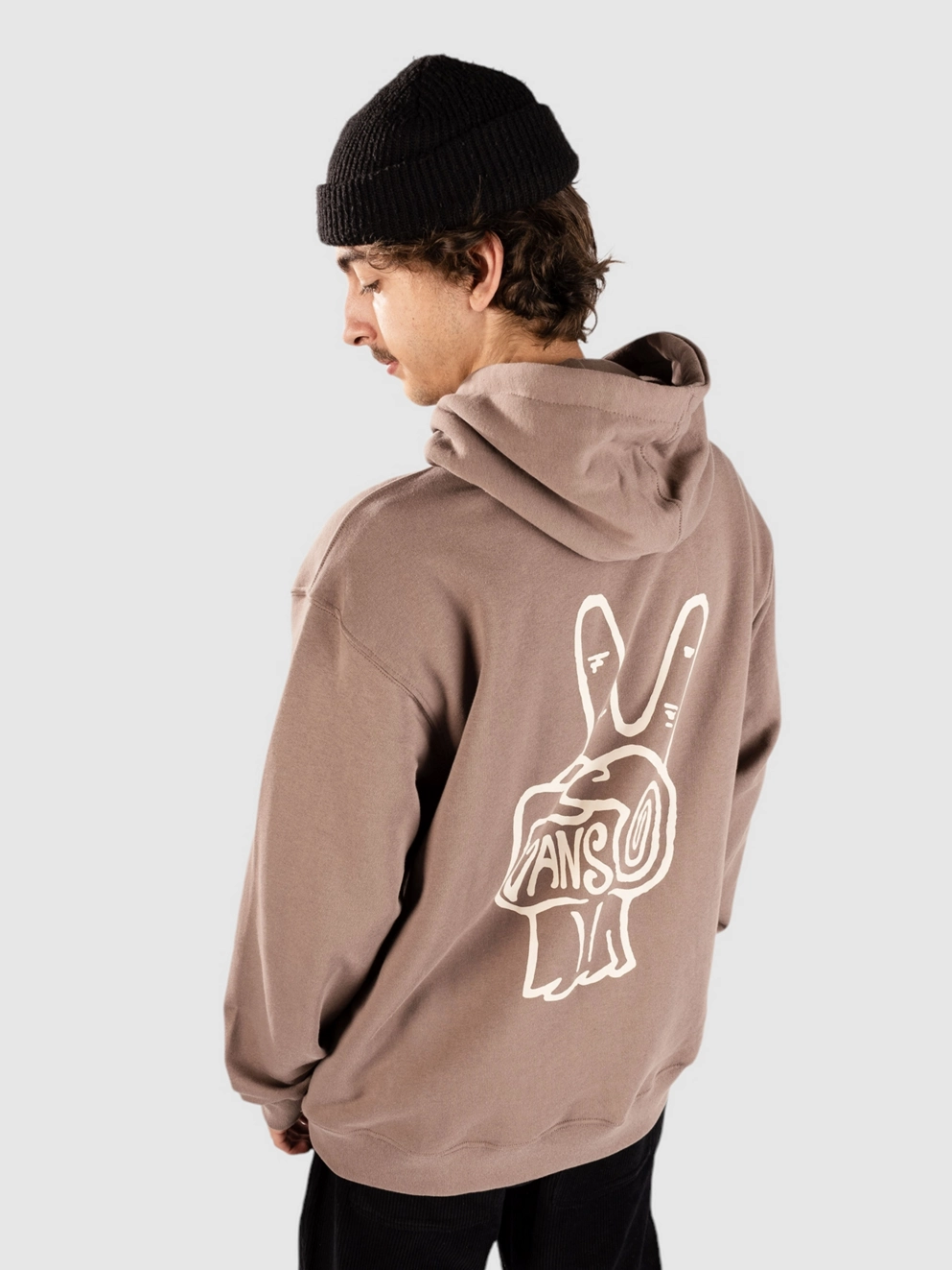 Vans V Hand Loose Po Hoodie deep taupe