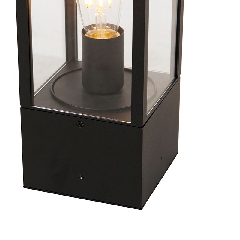 Industriële staande buitenlamp zwart 40 cm IP44 - Charlois
