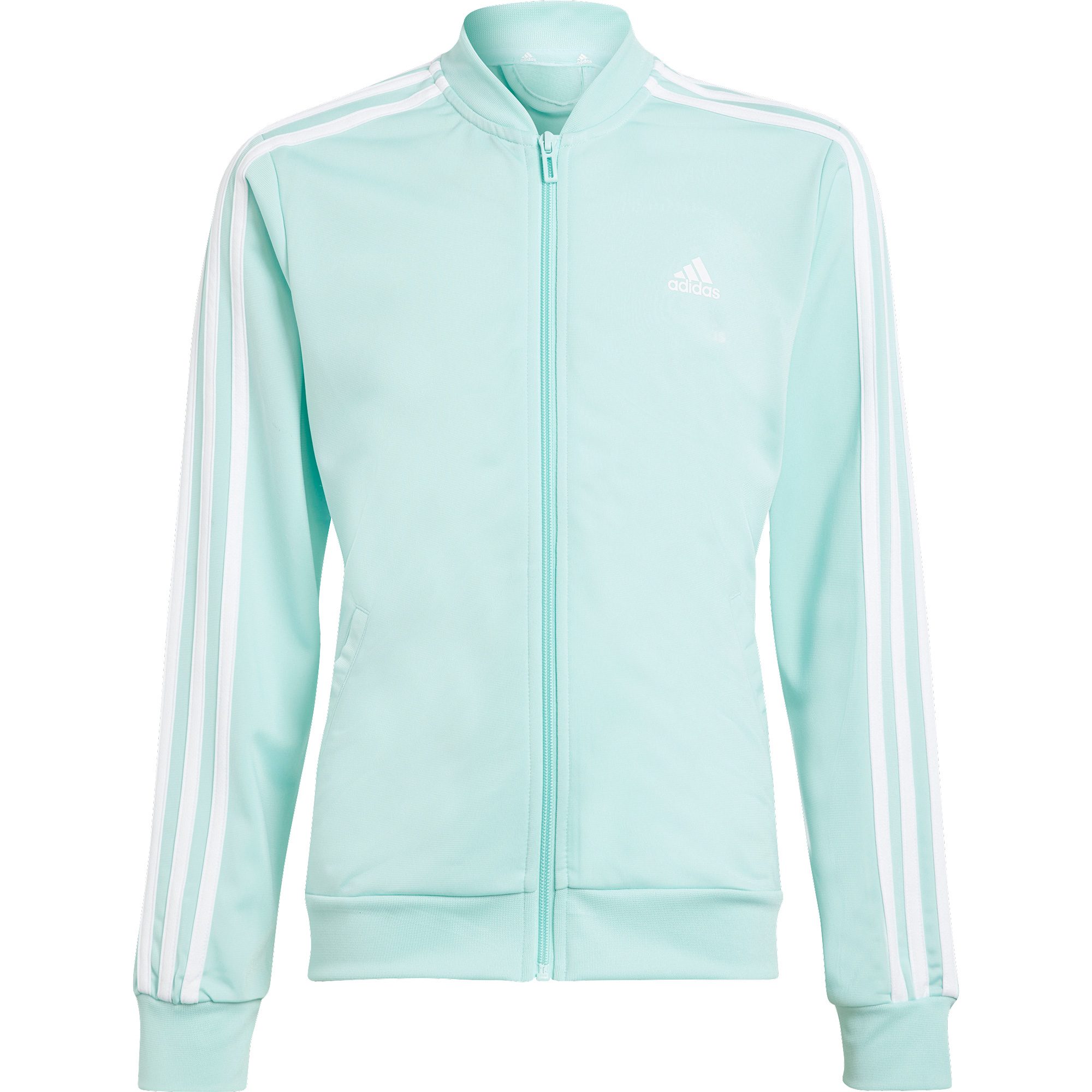 adidas Essentials 3-Streifen Trainingsanzug Mädchen semi flash aqua