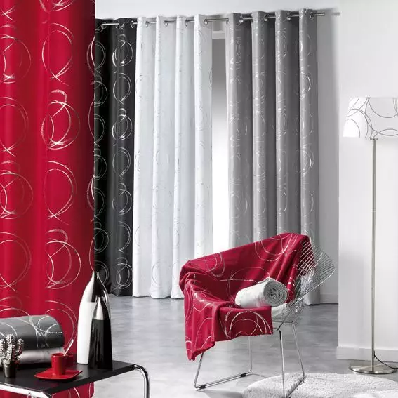 Rideau oeillets (140 x H260 cm) Bully Blanc