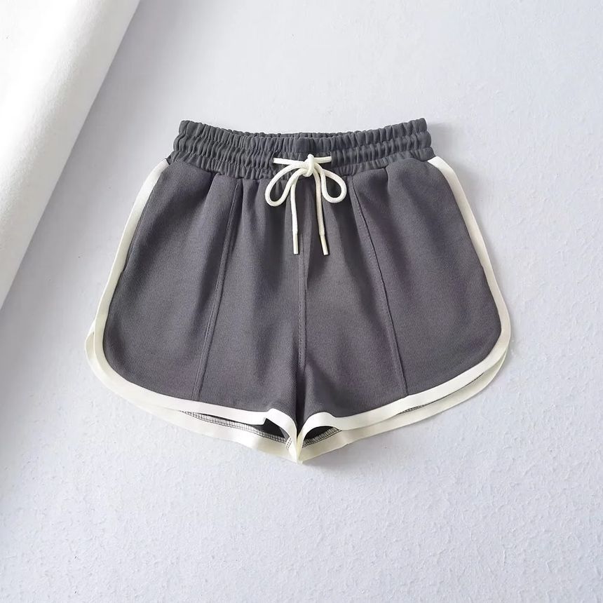 Florentine - Sweatshorts met trekkoord in de taille en split