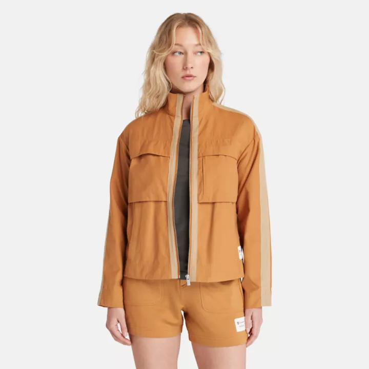 Blouson Timberland  x Icebreaker en mérinos et coton pour femme en jaune