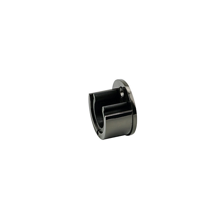 Support encastré pour barre à rideau GoodHome 28 mm Kimlos noir