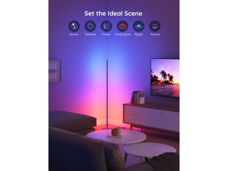 Govee Stehleuchte Smart Corner, RGBICW Eckstehlampe