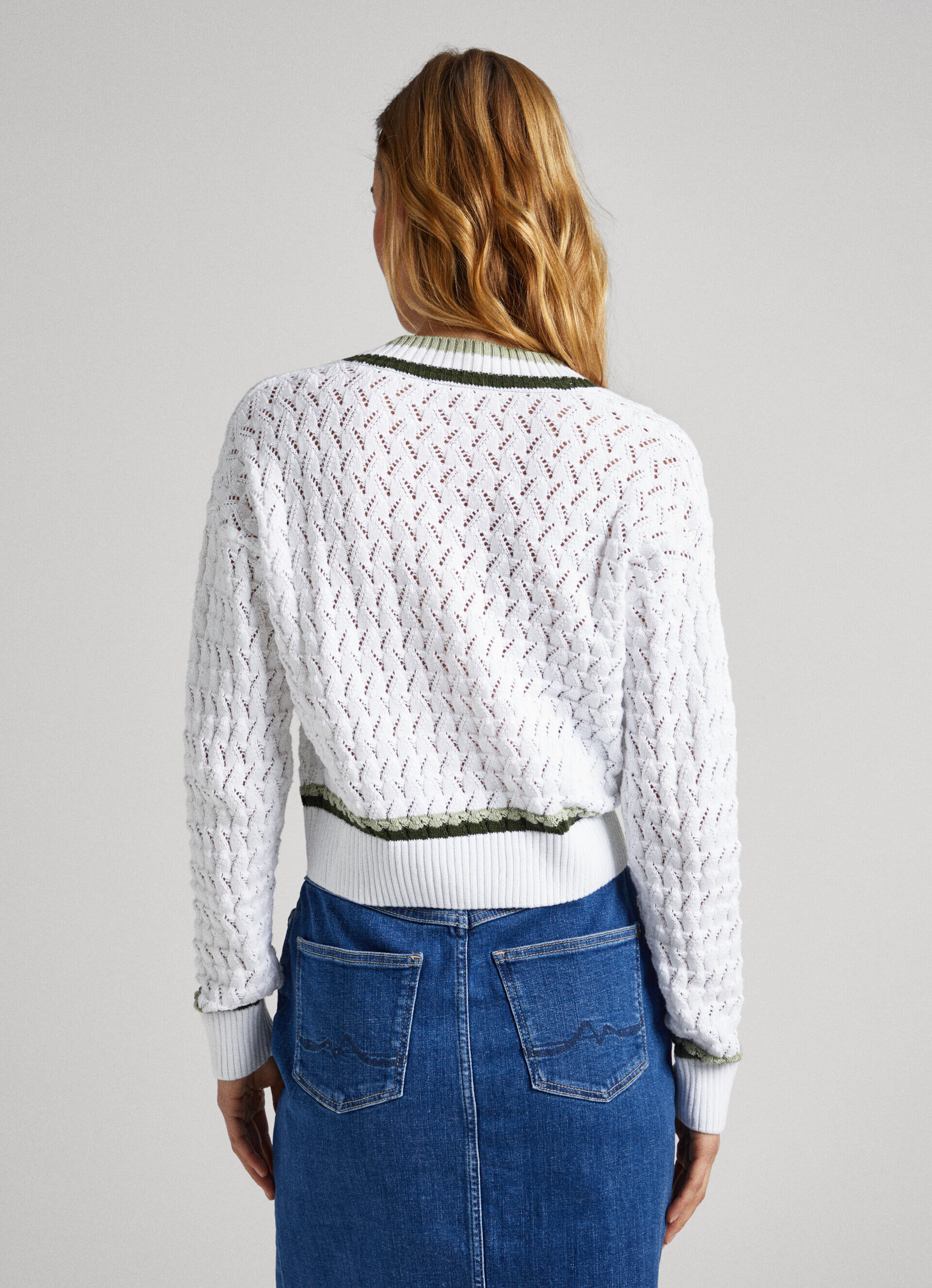 CAMISA DIAMOND OPENWORK - branca