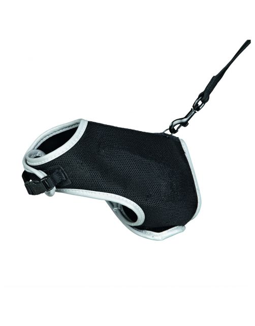 Trixie Kattenharnas Met Looplijn Xxl - Kattenharnas - 36-54 cm Zwart