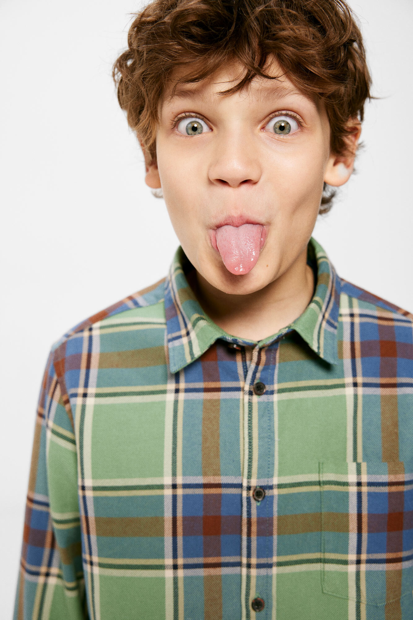 Camisa xadrez infantil