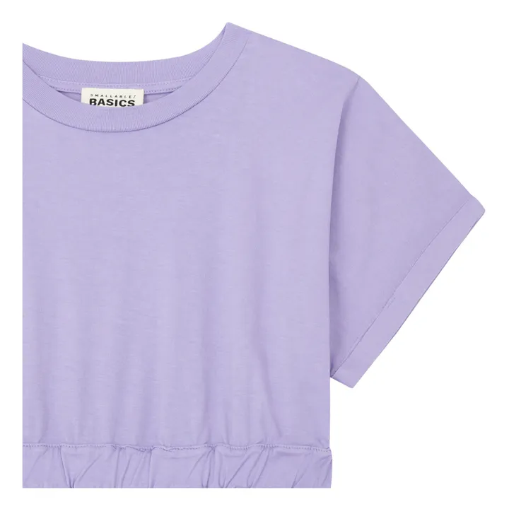 SMALLABLE BASICS Robe Courte Fille Coton Bio | Lavande