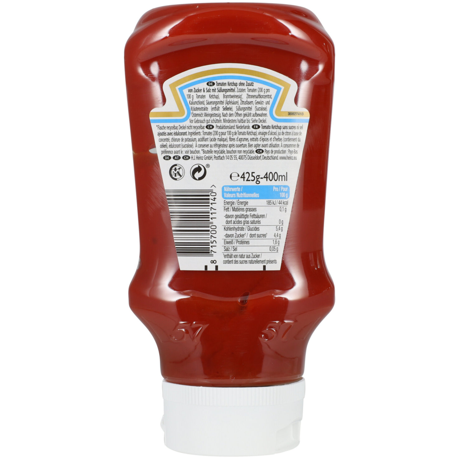 Heinz Ketchup Zero ohne Zusatz von Zucker und Salz